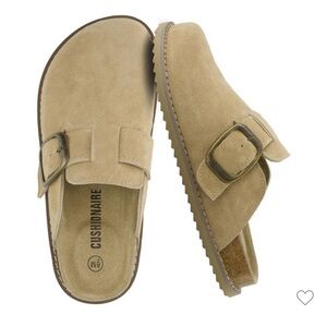 Cushionaire Memory Foam Suede Clogs